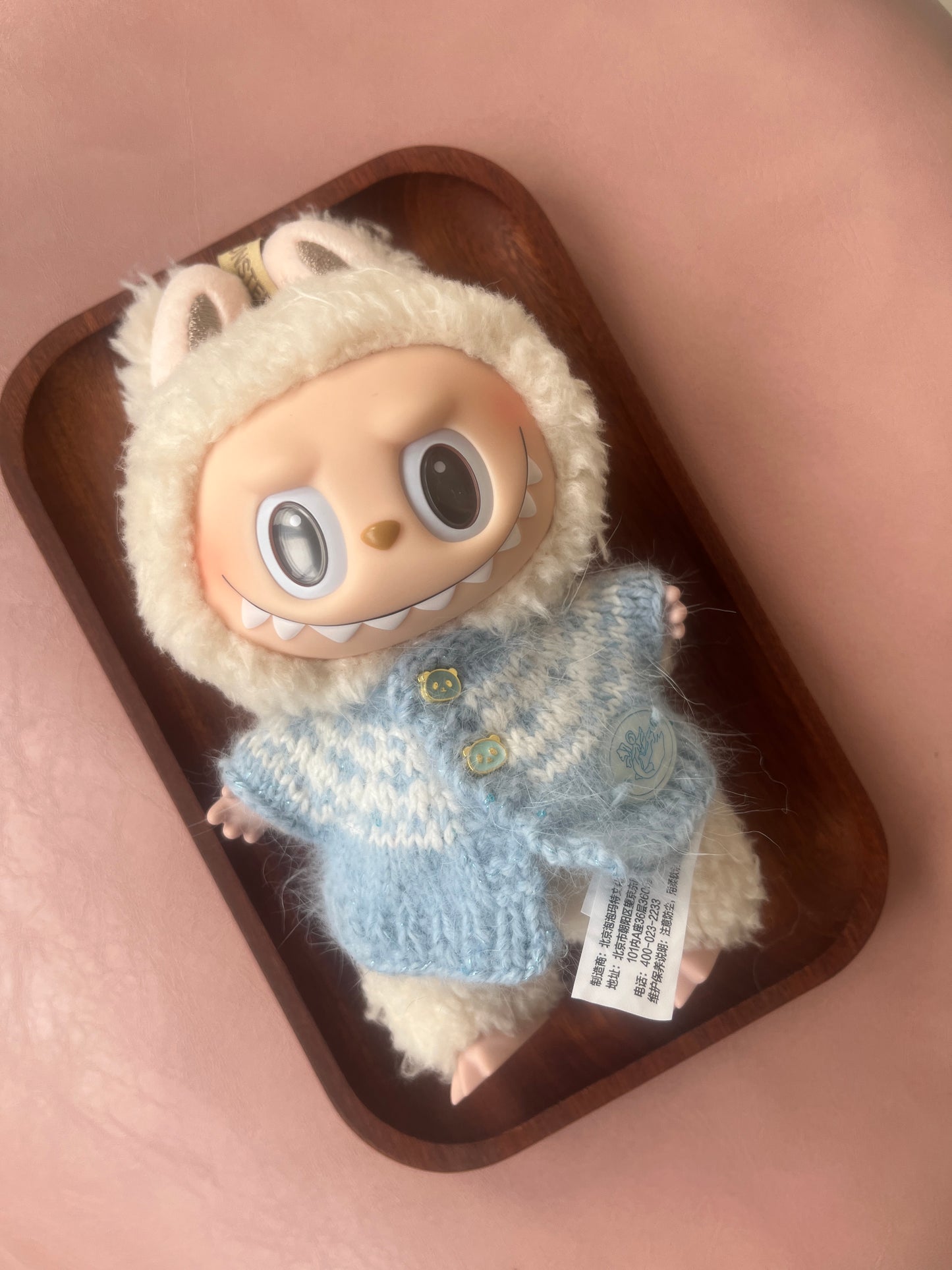 Handmade Knit Doll Outfits – Blue Gradient Sweater