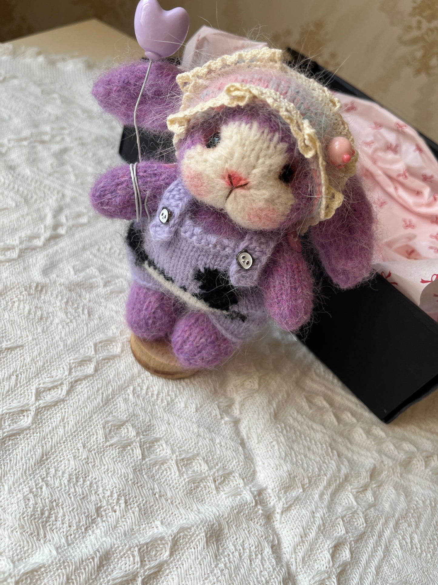 Hand-Knitted Woolen Doll – Nina the Dream Bunny