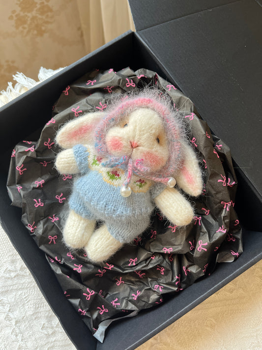 Hand-Knitted Woolen Doll – Luna the Forest Bunny