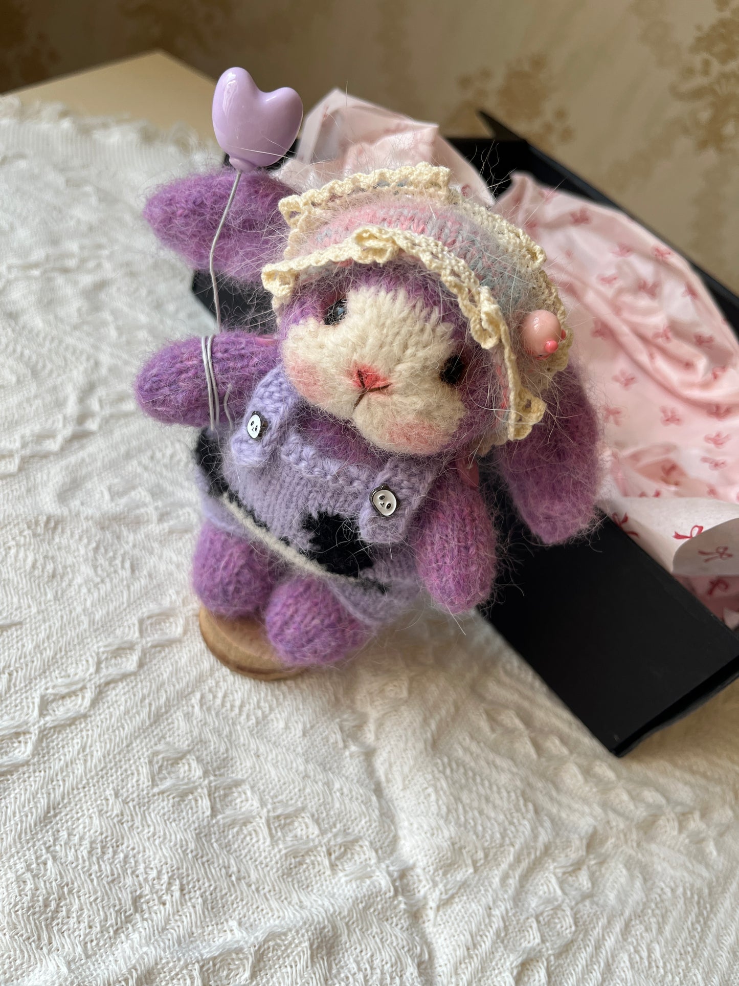 Hand-Knitted Woolen Doll – Nina the Dream Bunny