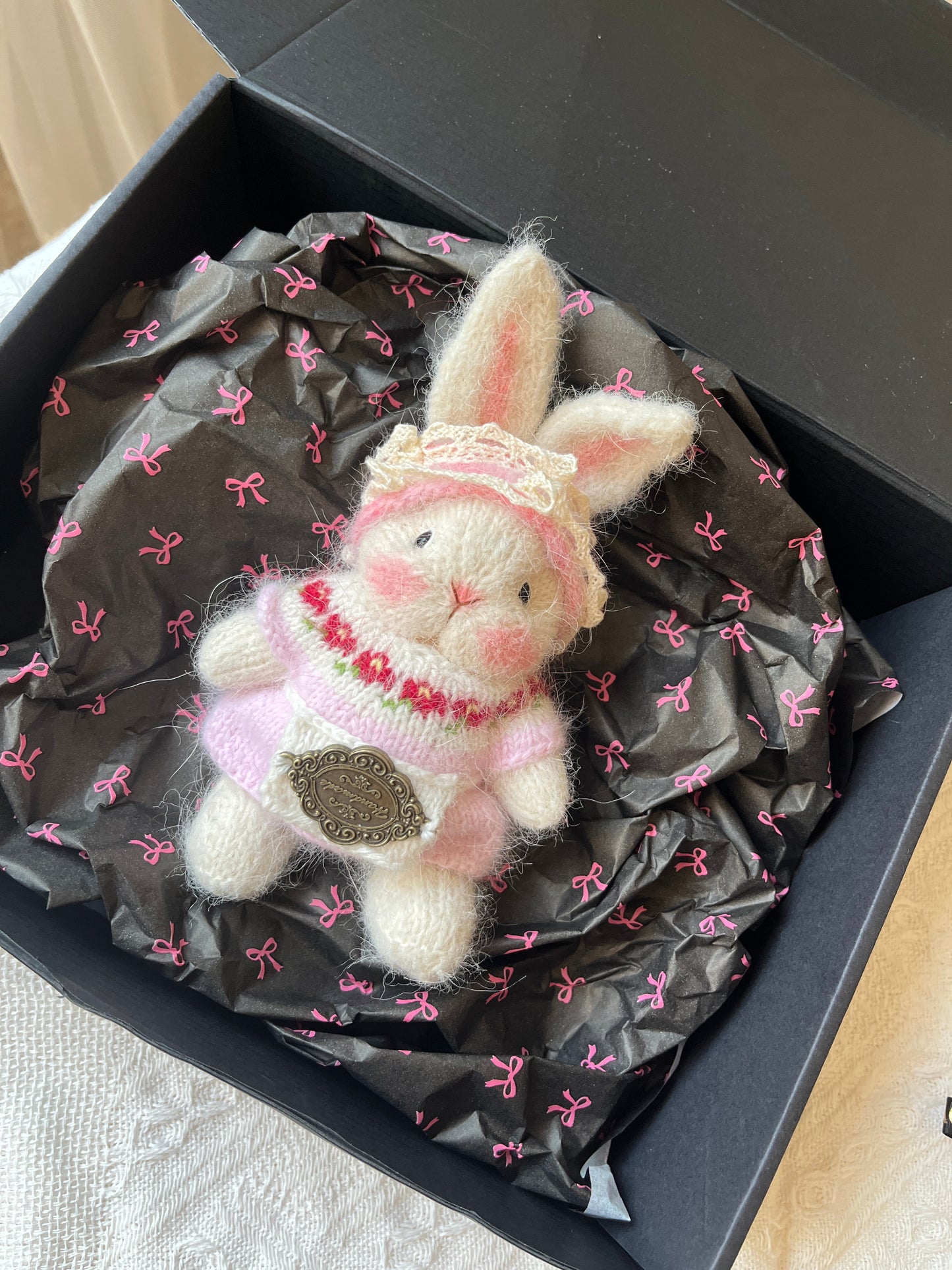 Hand-Knitted Woolen Doll – Clara the Winter Duchess