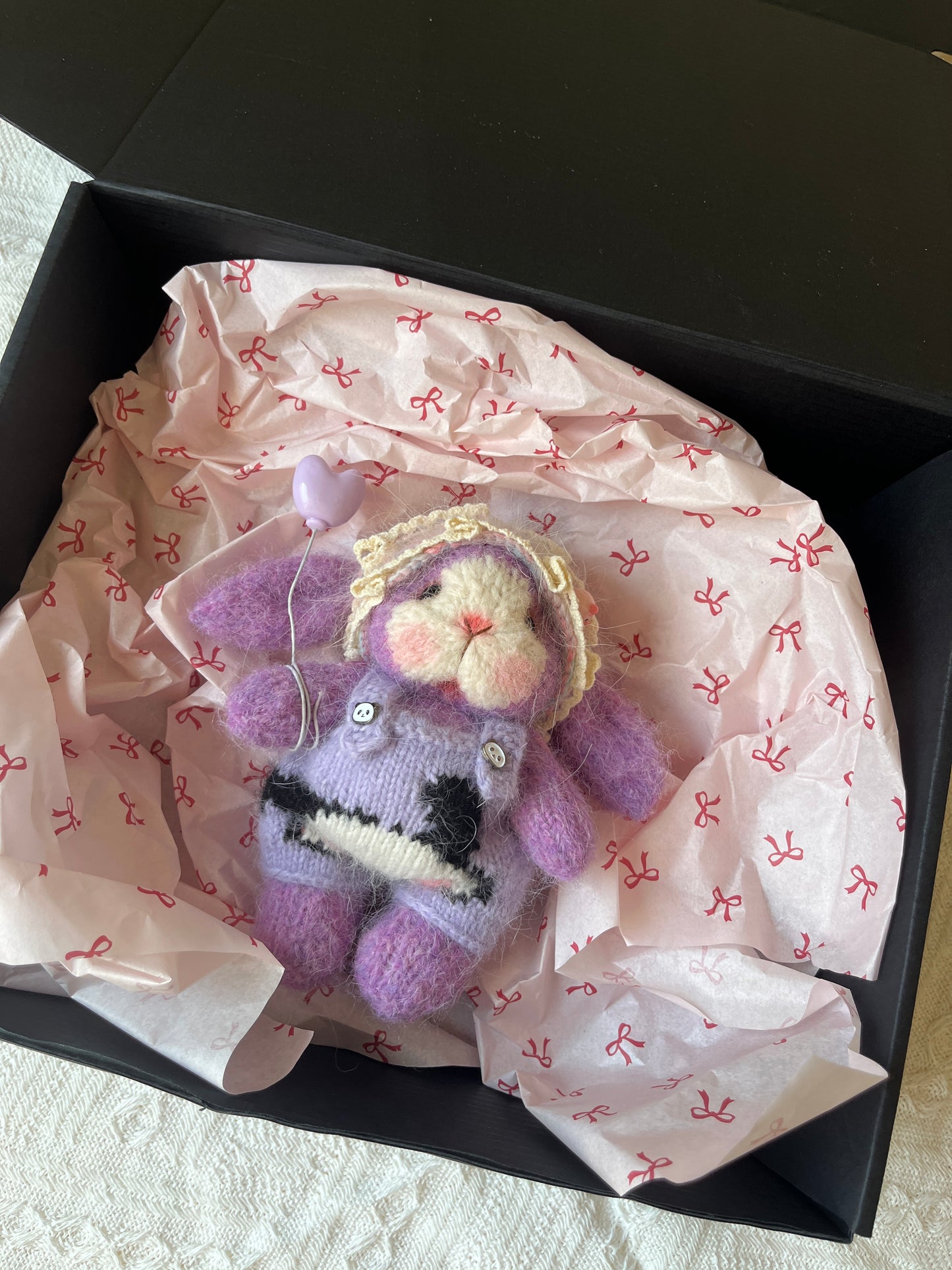 Hand-Knitted Woolen Doll – Nina the Dream Bunny