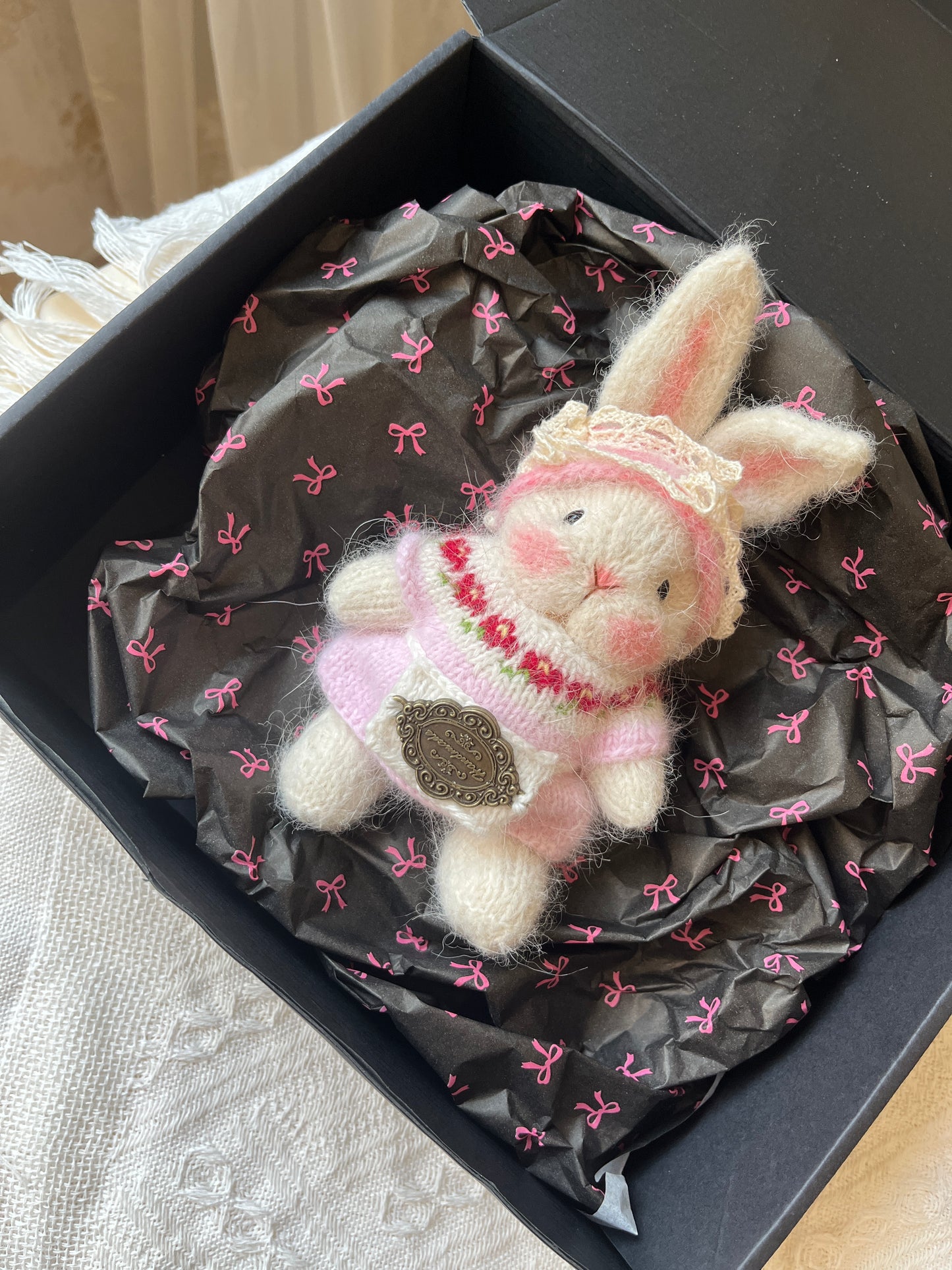 Hand-Knitted Woolen Doll – Clara the Winter Duchess