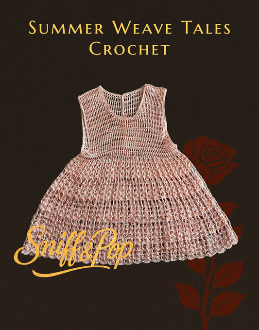 Summer Weave Tales - Nutmeg Twist Crochet Dress