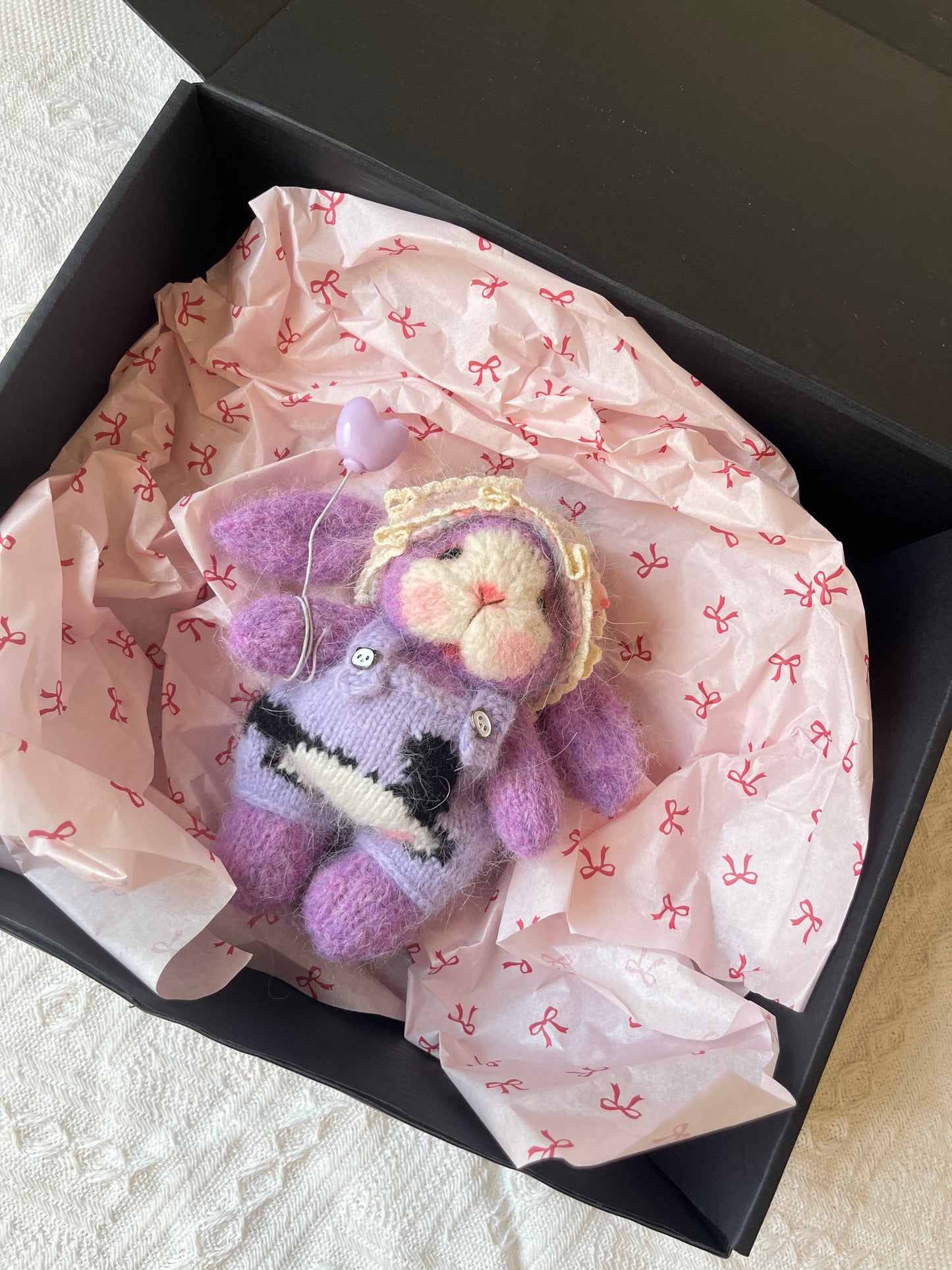 Hand-Knitted Woolen Doll – Nina the Dream Bunny