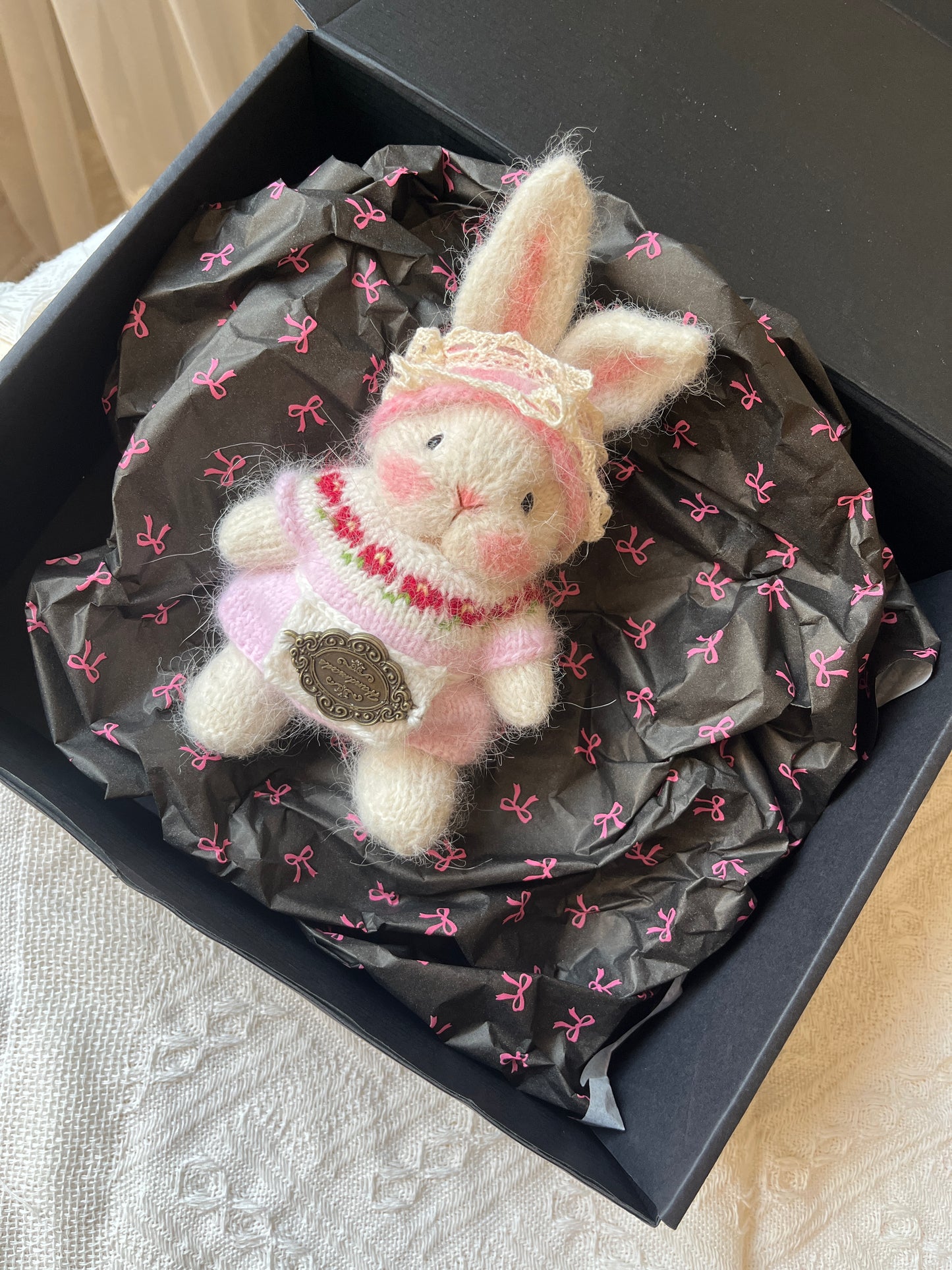 Hand-Knitted Woolen Doll – Clara the Winter Duchess